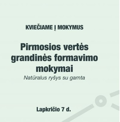 (Lietuvių) Kviečiame į pirmosios vertės grandinės formavimo mokymus